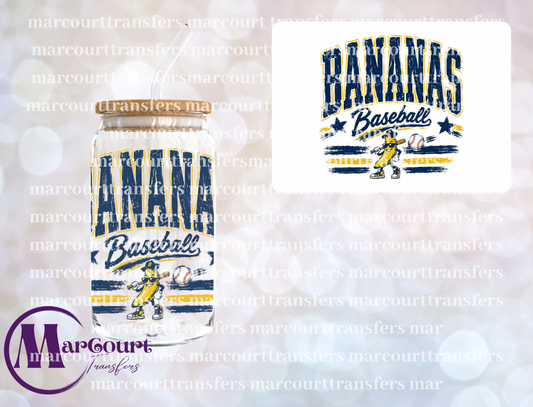 BANANAS BASEBALL-UV DTF CUP WRAP
