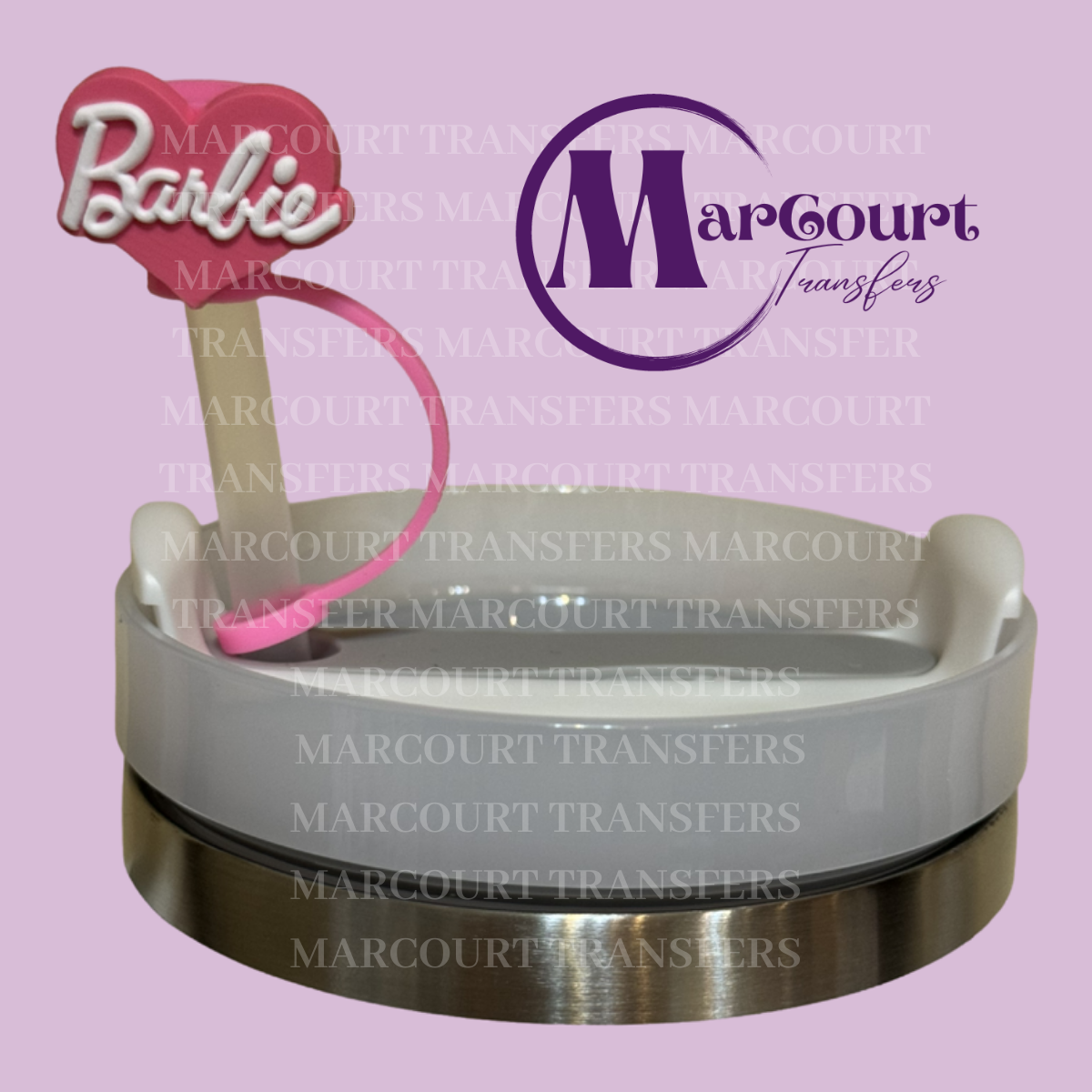 BARBIE HEART-STRAW TOPPER