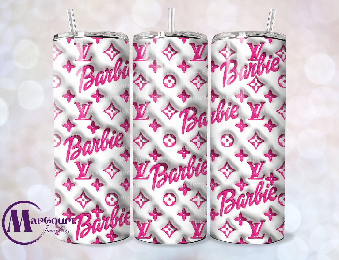 BARBIE LV INSPIRED-SKINNY TUMBLER TRANSFER