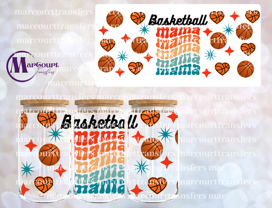 BASKETBALL MAMA MAMA MAMA-16 0Z-UV DTF CUP WRAP