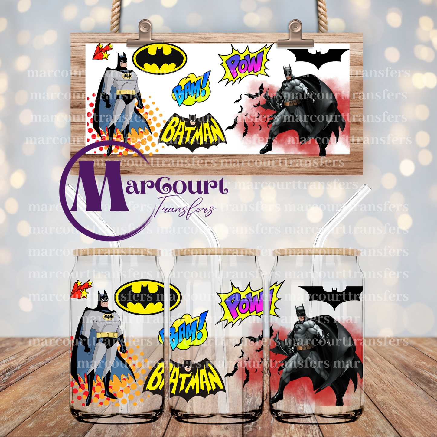 BATMAN-16 0Z-UV DTF CUP WRAP