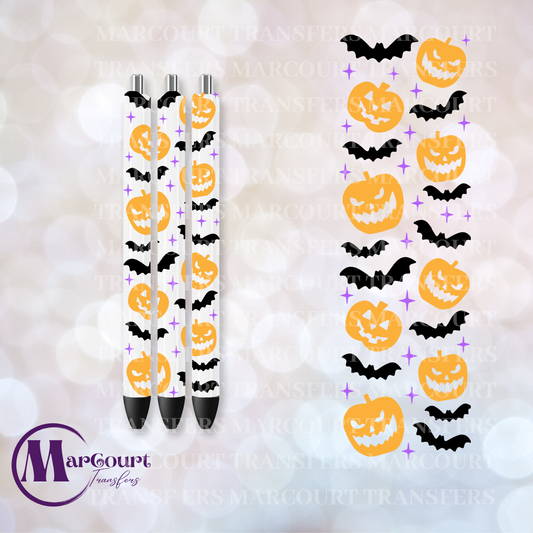 BATS AND PUMPKINS-UV PEN WRAP