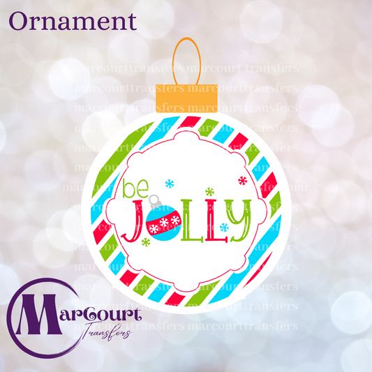 BE JOLLY ORNAMENT-UV DTF CUP WRAP