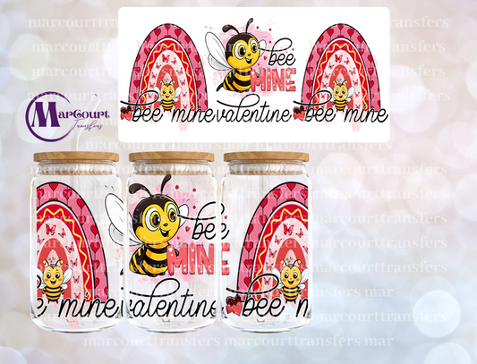 BEE MINE VALENTINE -16 0Z-UV DTF CUP WRAP