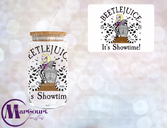 BEETLEJUICE ITS SHOWTIME-DECAL-UV DTF CUP WRAP