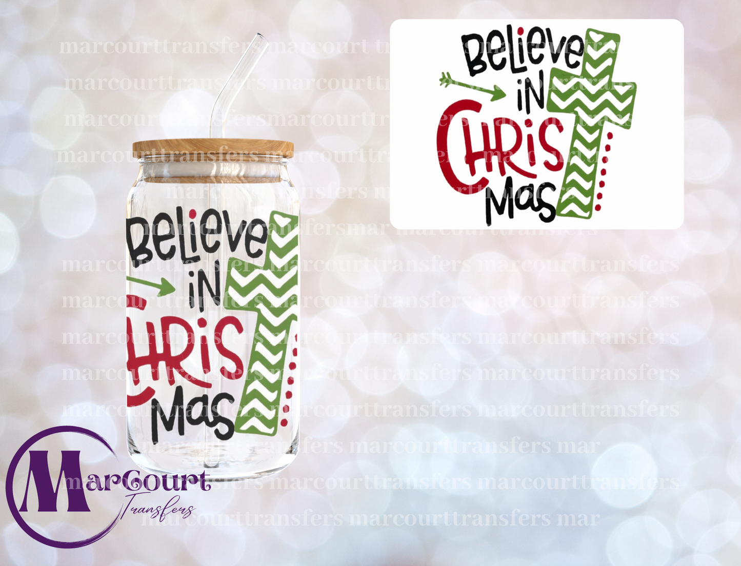 BELIEVE IN CHRISTmas-UV DTF CUP WRAP