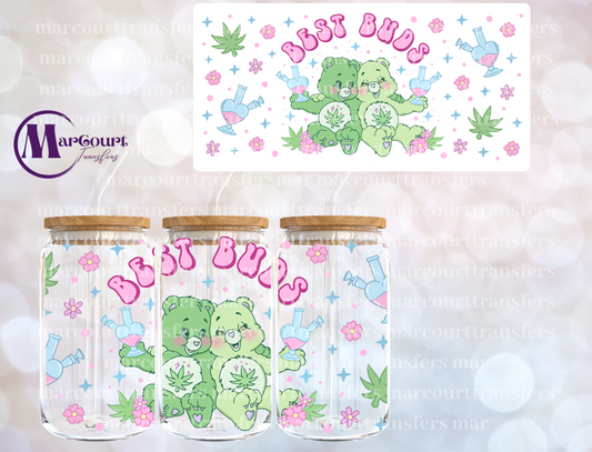 BEST BUDS CARE BEARS(WEED)-16 0Z-UV DTF CUP WRAP