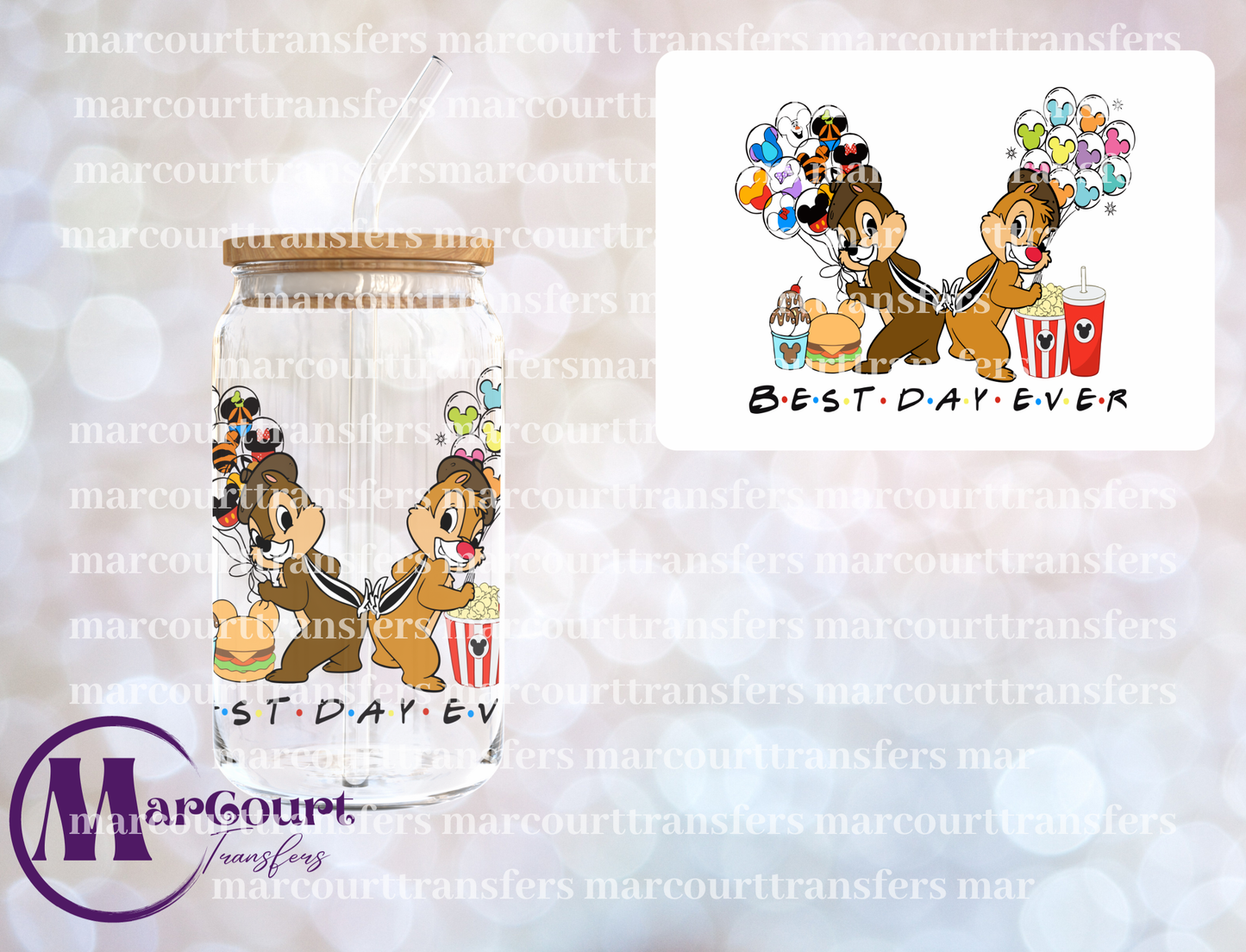 BEST DAY EVER BLACK-DECAL-UV DTF CUP WRAP