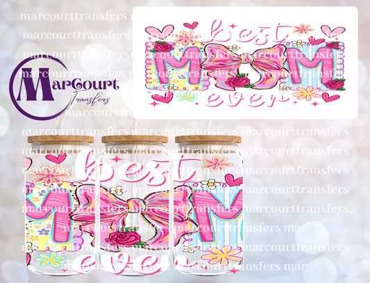 BEST MOM EVER STAMPS-16 0Z-UV DTF CUP WRAP