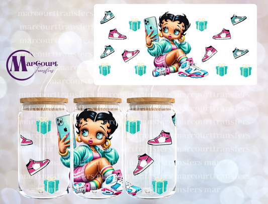 BETTY BOOP ATHLETIC SHOES-16 0Z-UV DTF CUP WRAP