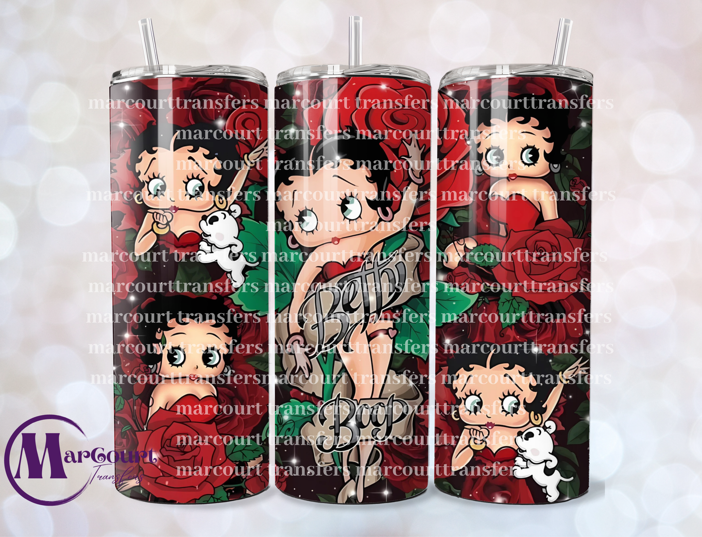 BETTY BOOP-SKINNY TUMBLER TRANSFER (SUBLIMATION)