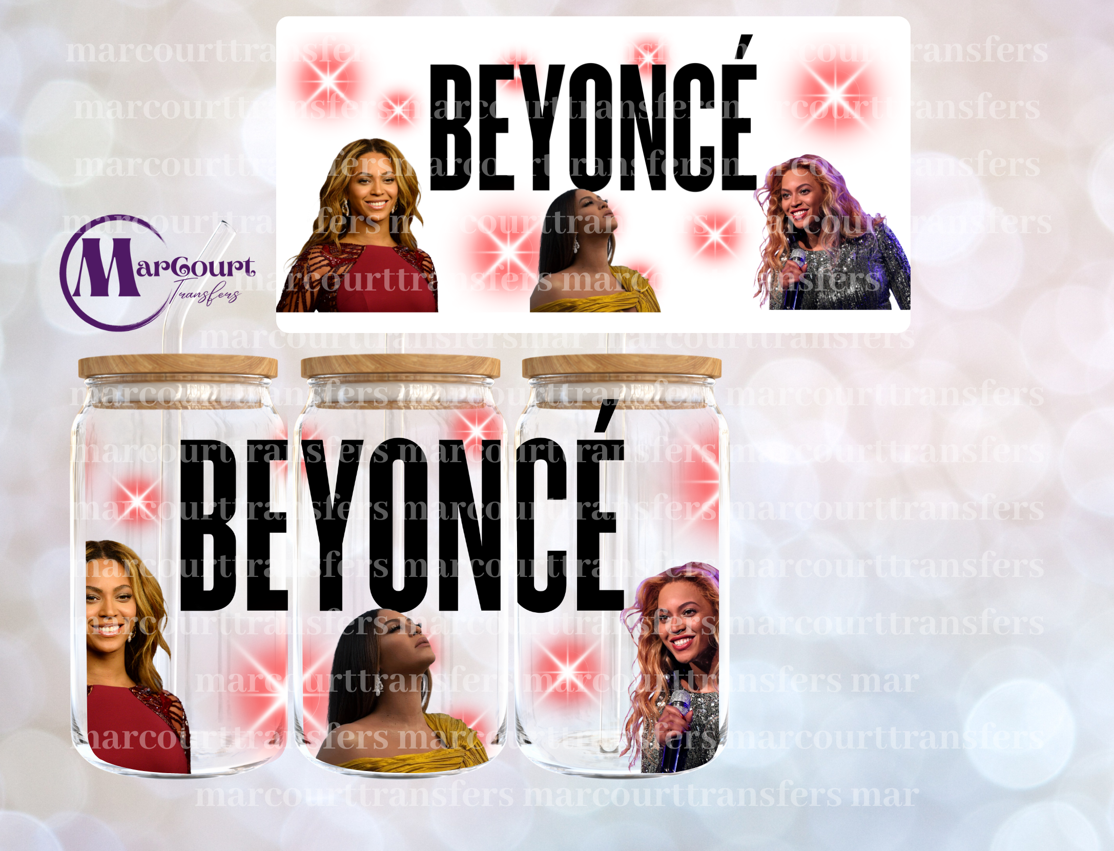 BEYONCE-16 0Z-UV DTF CUP WRAP – MarCourt Transfers