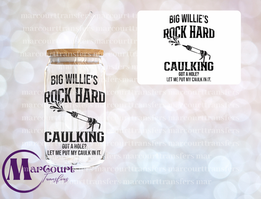 BIG WILLIE'S-DECAL-UV DTF CUP WRAP