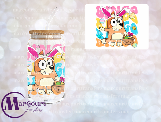 BINGO EASTER BUNNY-DECAL-UV DTF CUP WRAP