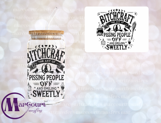 BITCH CRAFT BLACK-DECAL-UV DTF CUP WRAP