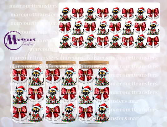 BLACK CAT CHRISTMAS-16 0Z-UV DTF CUP WRAP