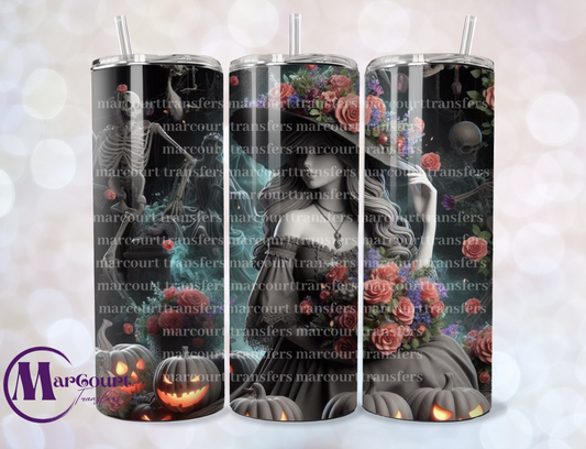 3 D ELEGANT WITCH 2-SKINNY TUMBLER TRANSFER