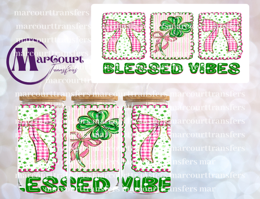 BLESSED VIBES-16 0Z-UV DTF CUP WRAP