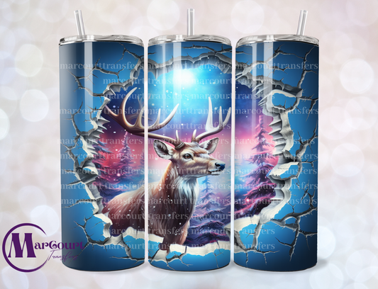 BLUE DEER BREAKTHRU-SKINNY TUMBLER TRANSFER