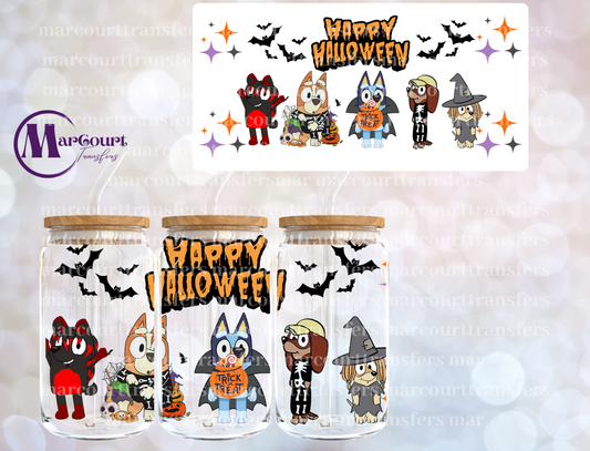 BLUEY HALLOWEEN 2-16 0Z-UV DTF CUP WRAP