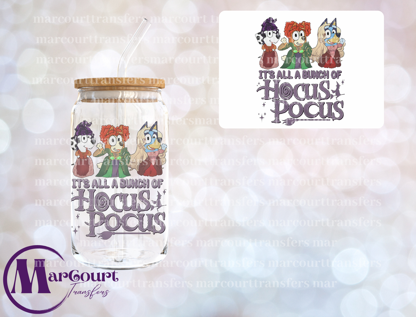 BLUEY IT'S ALL A BUNCH OF HOCUS POCUS- DECAL-UV DTF CUP WRAP