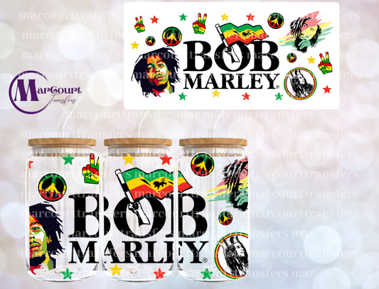 BOB MARLEY-16 0Z-UV DTF CUP WRAP