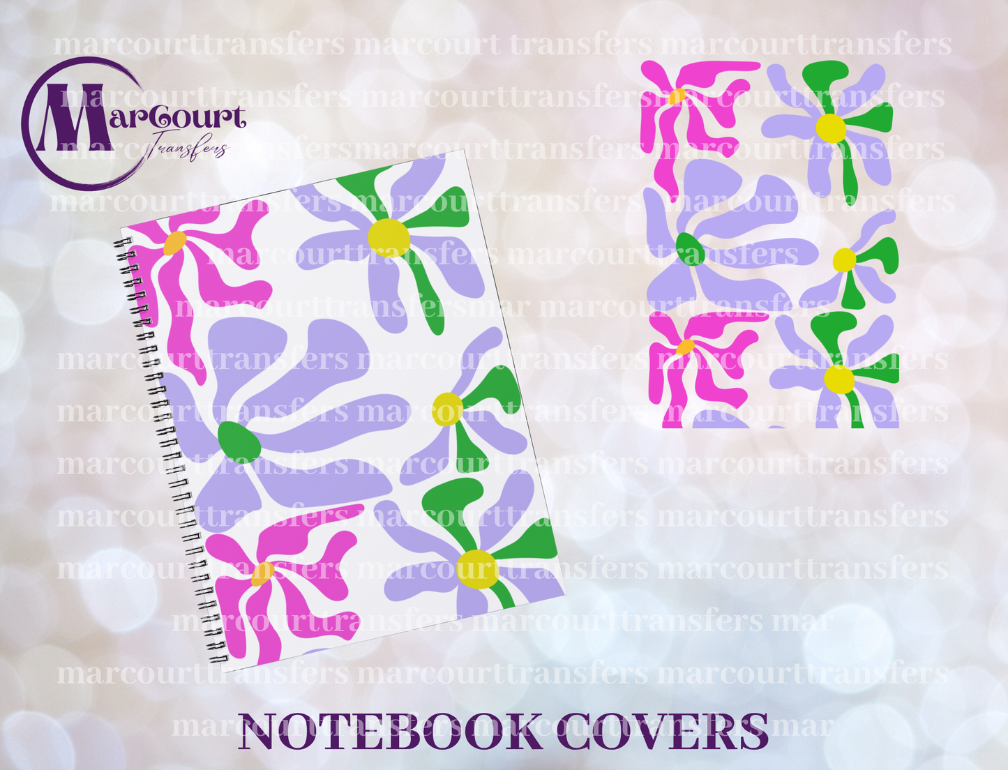 NOTEBOOK COVER-A5-BOHO FLORAL 2