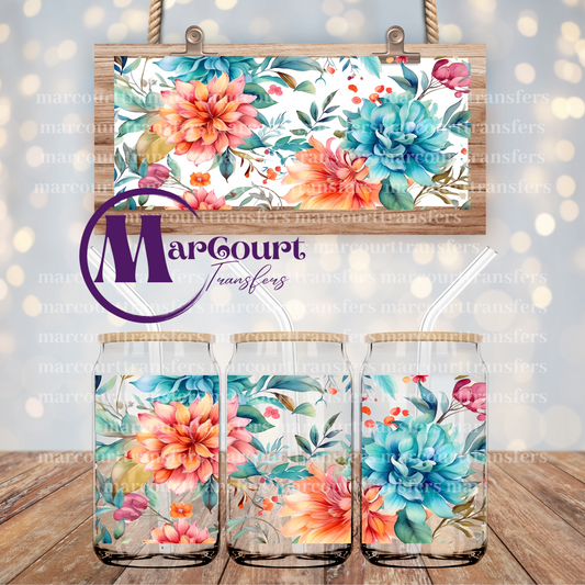 BOHO FLORALS 3 -16 0Z-UV DTF CUP WRAP