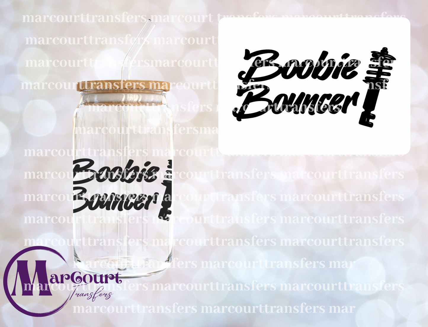 BOOBIE BOUNCER-UV DTF CUP WRAP