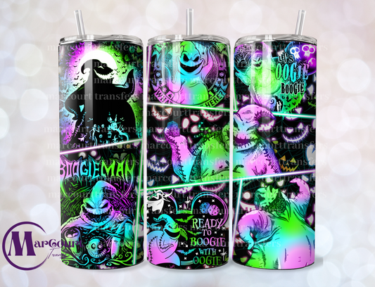 BOOGIE MAN NEON-SKINNY TUMBLER TRANSFER