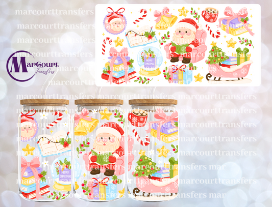BOOKISH CHRISTMAS-16 0Z-UV DTF CUP WRAP