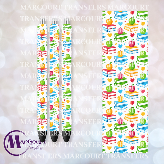 BOOKS AND APPLES PEN-UV PEN WRAP
