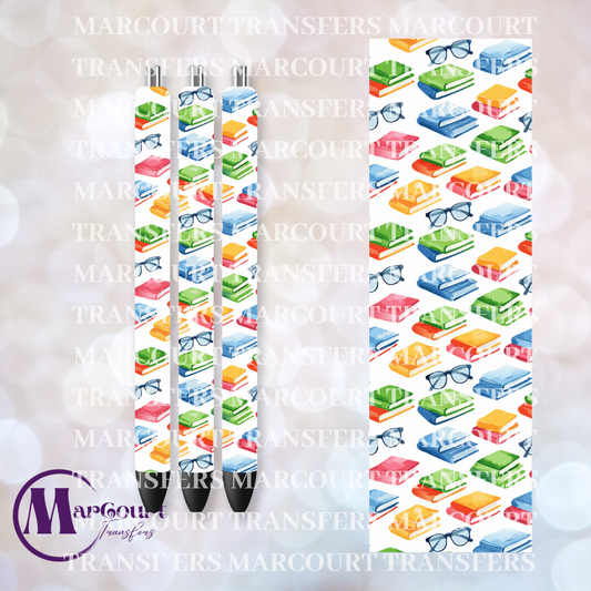 BOOKS AND GLASSES PEN-UV PEN WRAP