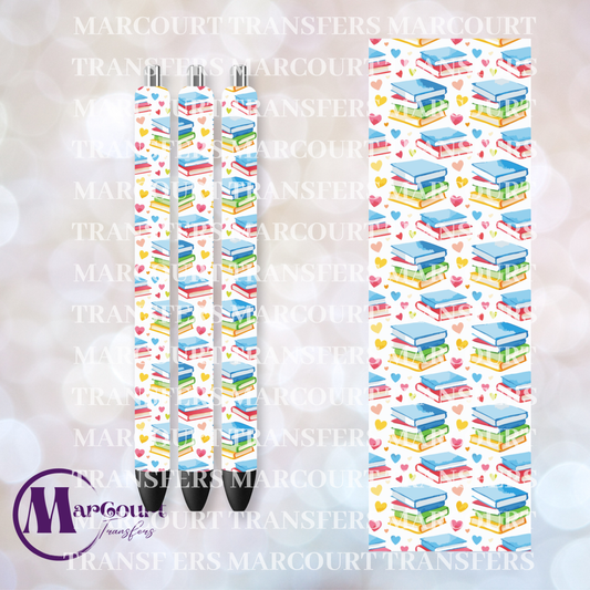 BOOKS AND HEARTS PEN-UV PEN WRAP