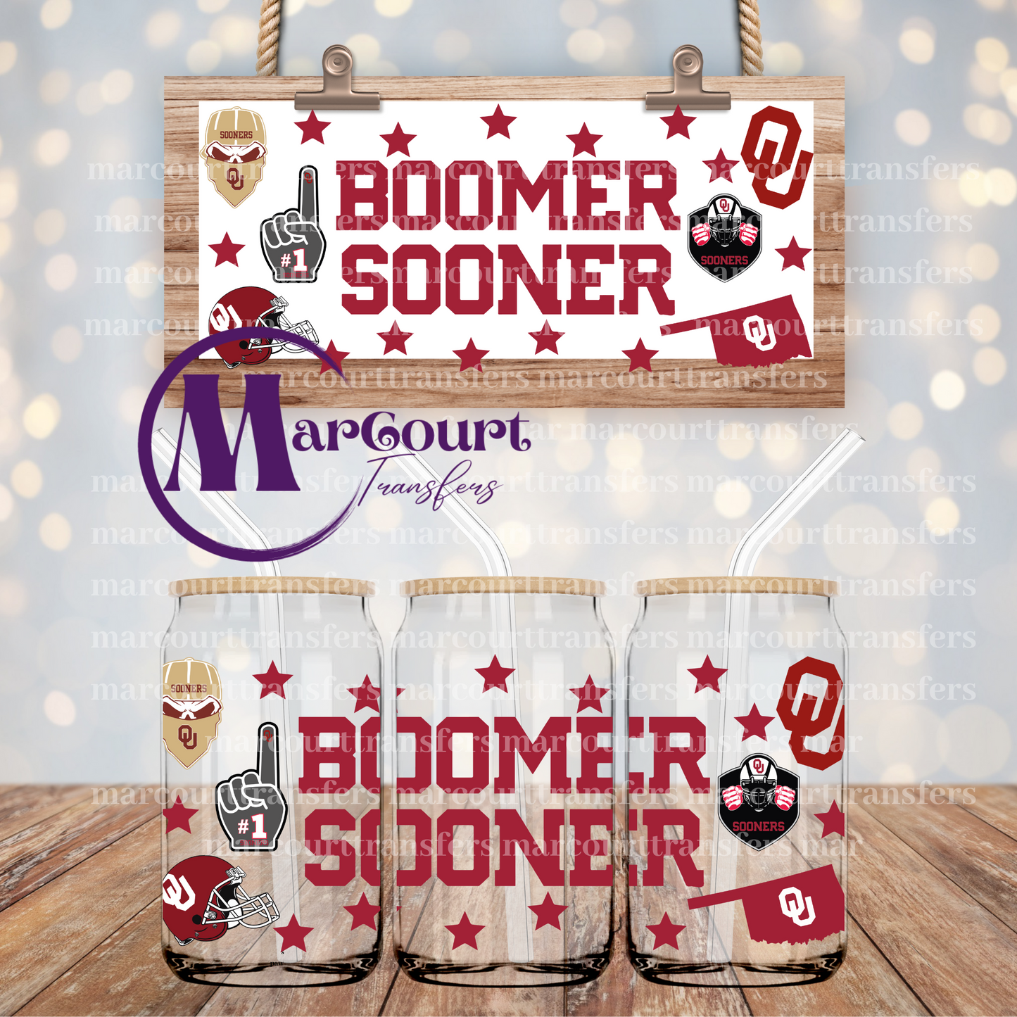 BOOMER SOONER-16 0Z-UV DTF CUP WRAP