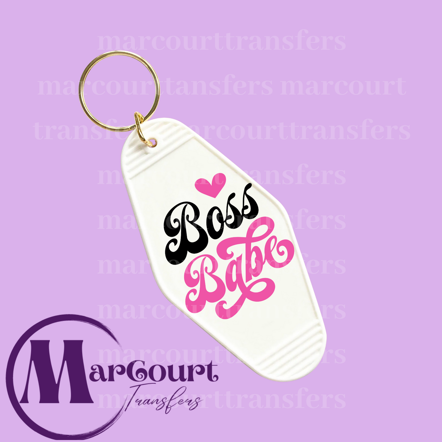 BOSS BABE-KEYCHAIN-DECAL-UV DTF