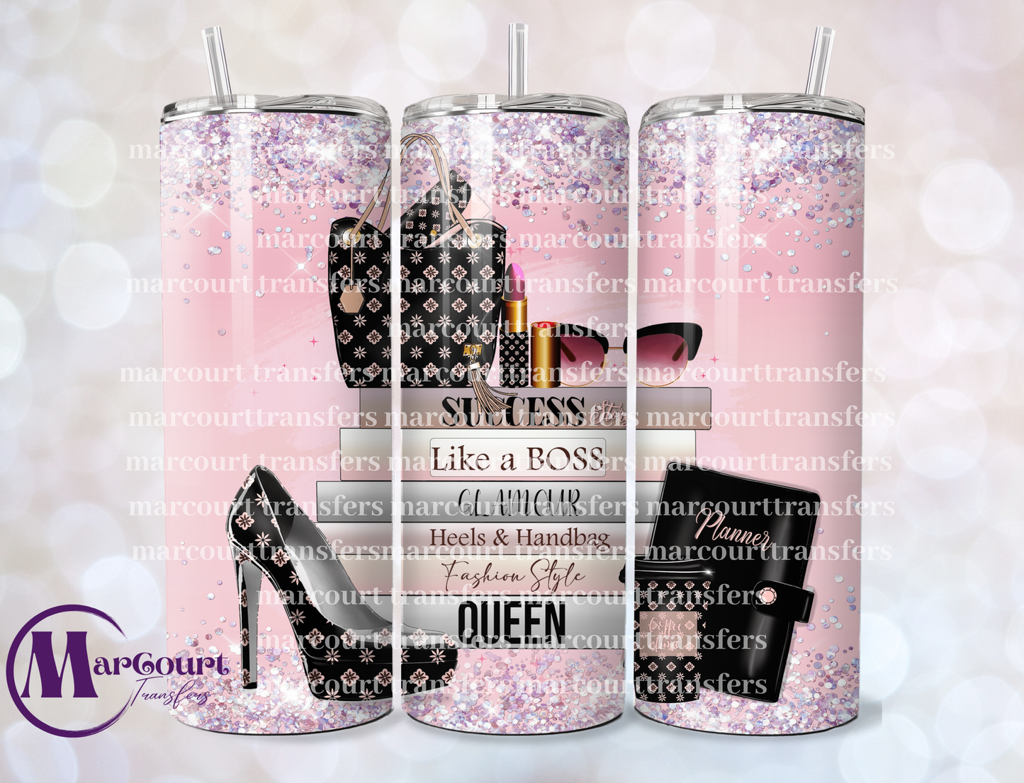 BOSS QUEEN-SKINNY TUMBLER TRANSFER (SUBLIMATION)