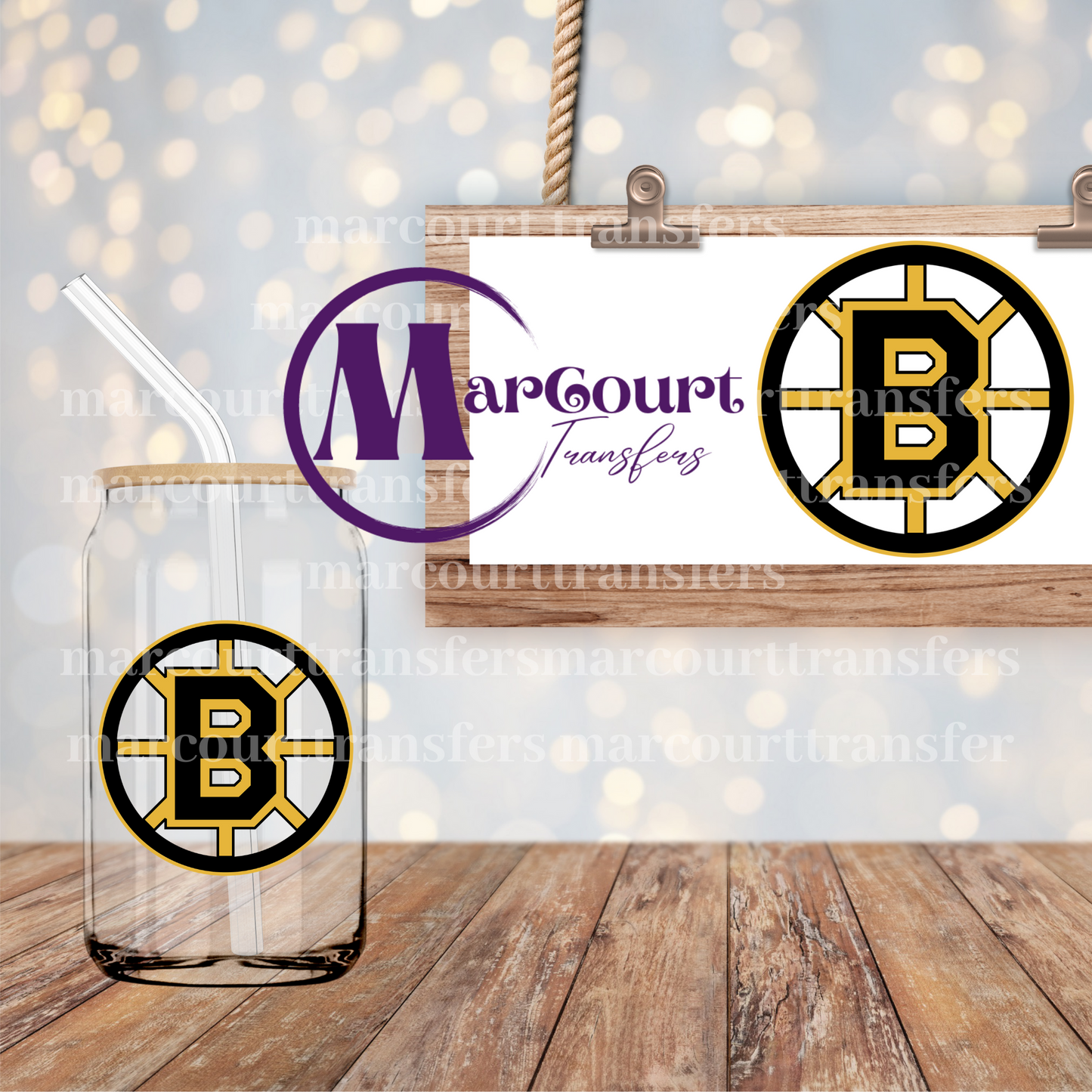 BOSTON BRUINS-DECAL-UV DTF CUP WRAP