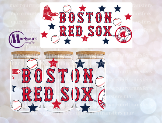 BOSTON RED SOX-16 0Z-UV DTF CUP WRAP