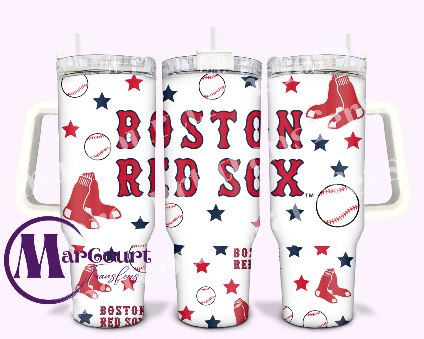 BOSTON RED SOX-40 0Z-UV DTF CUP WRAP