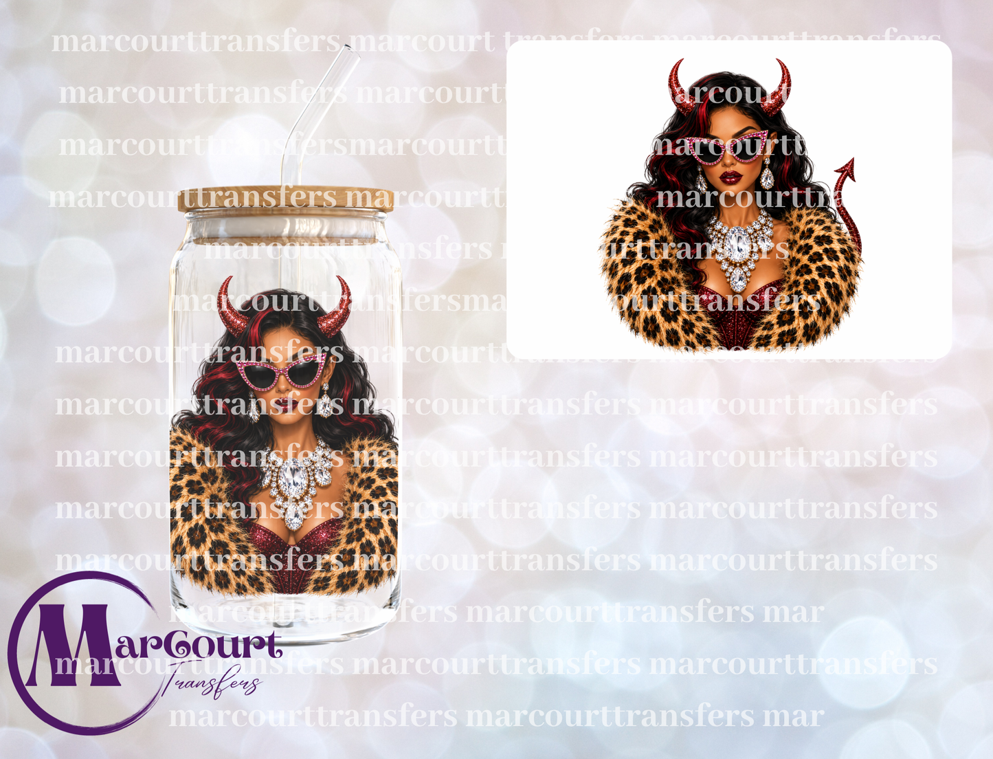 BOUJEE DEVIL GIRL-UV DTF CUP WRAP