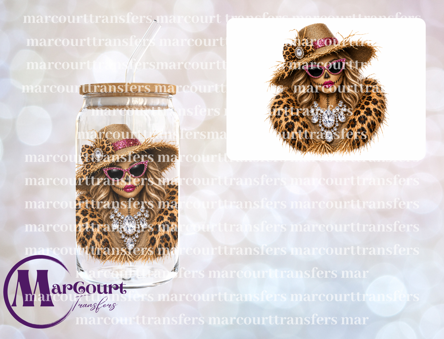 BOUJEE SCARECROW-UV DTF CUP WRAP