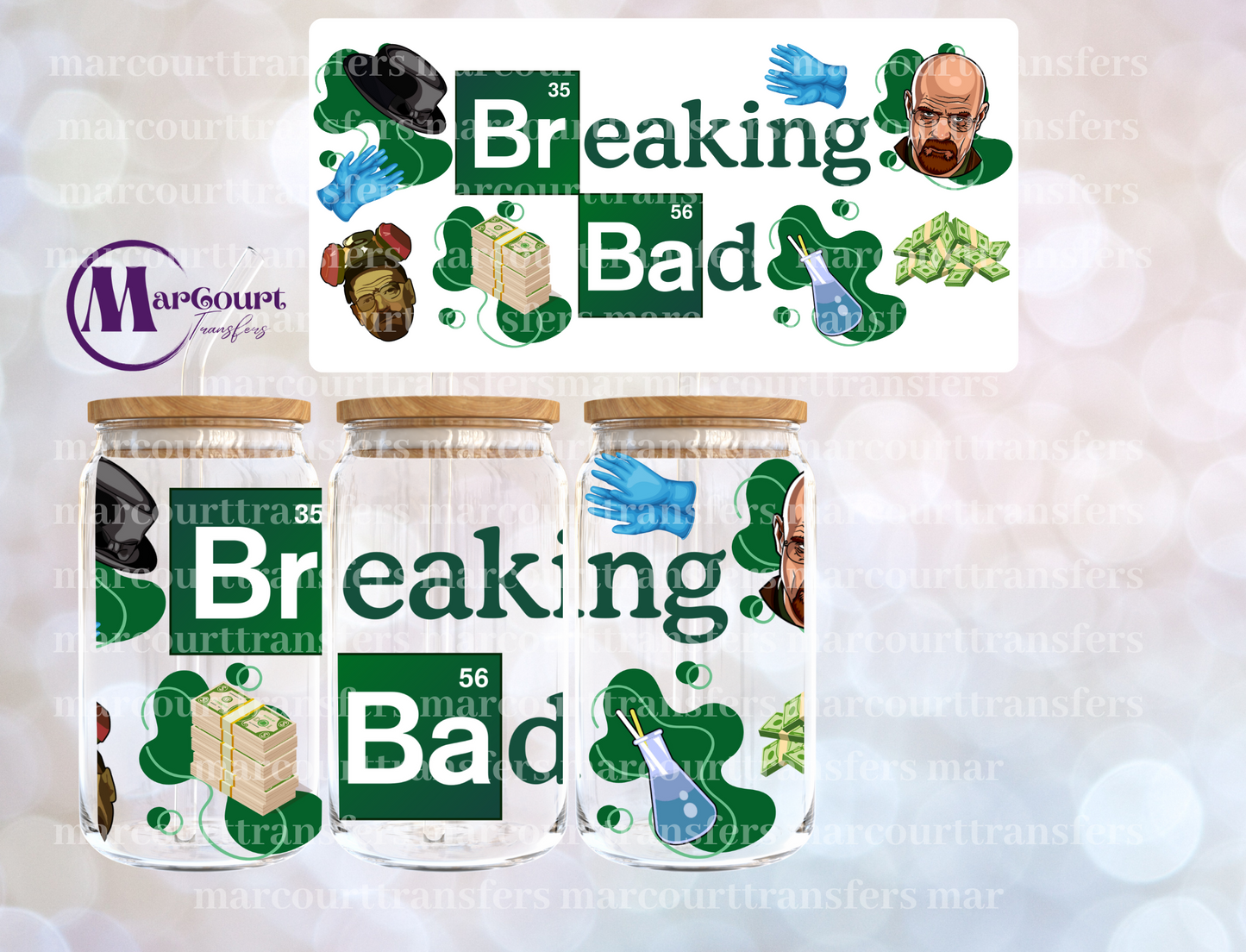 BREAKING BAD-16 0Z-UV DTF CUP WRAP