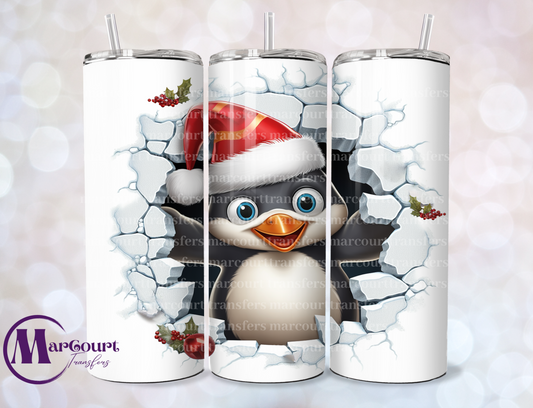 BREAKTHRU PENGUIN-SKINNY TUMBLER TRANSFER