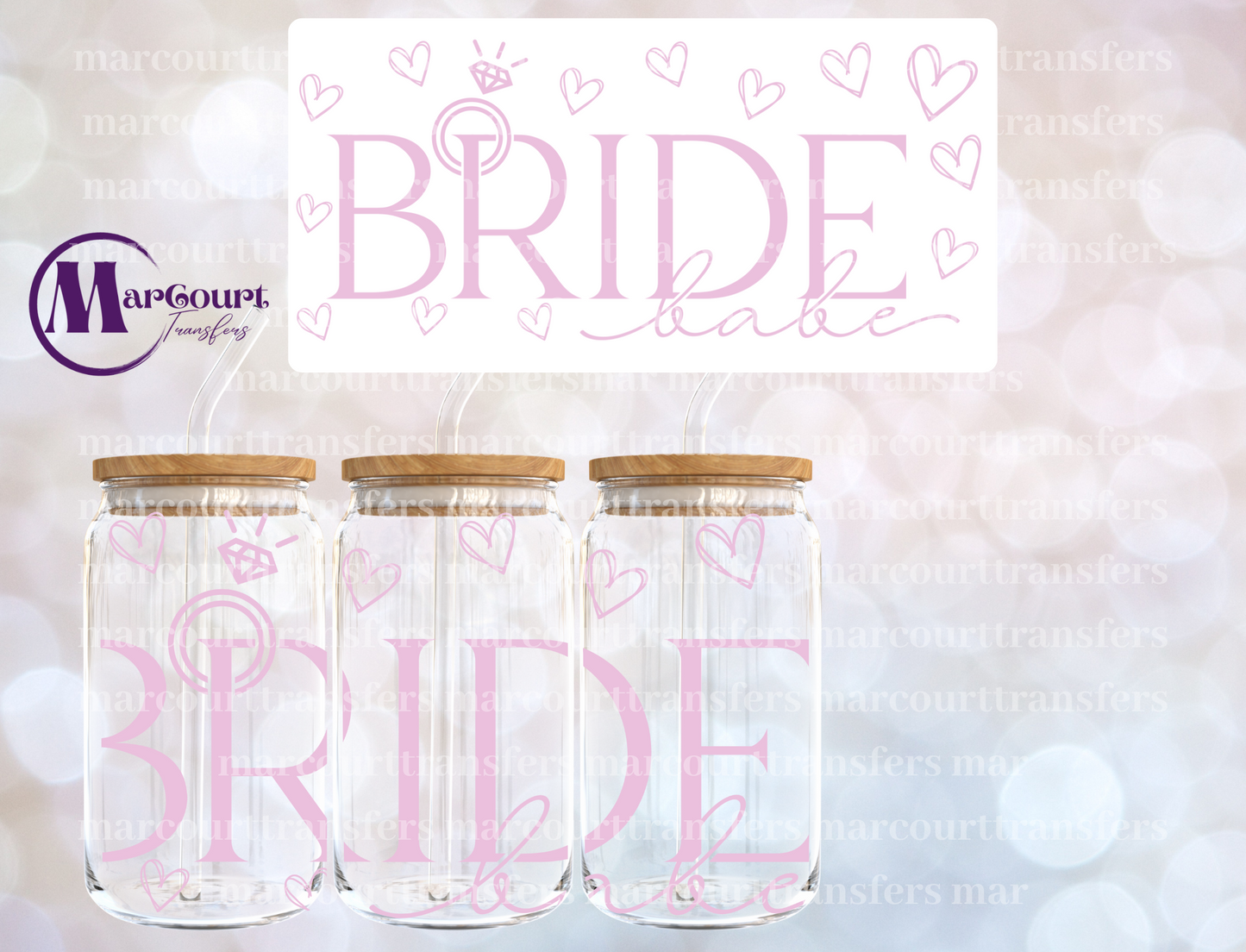 BRIDE BABE-16 0Z-UV DTF CUP WRAP