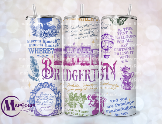 BRIDGERTON-SKINNY TUMBLER TRANSFER (SUBLIMATION)