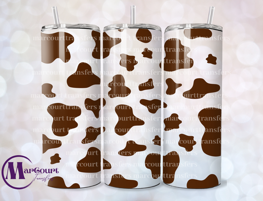 BROWN COW PRINT-20 OZ-UV DTF CUP WRAP