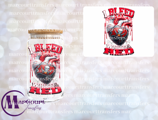 BUCCANEERS I BLEED WHITE AND RED-DECAL-UV DTF CUP WRAP