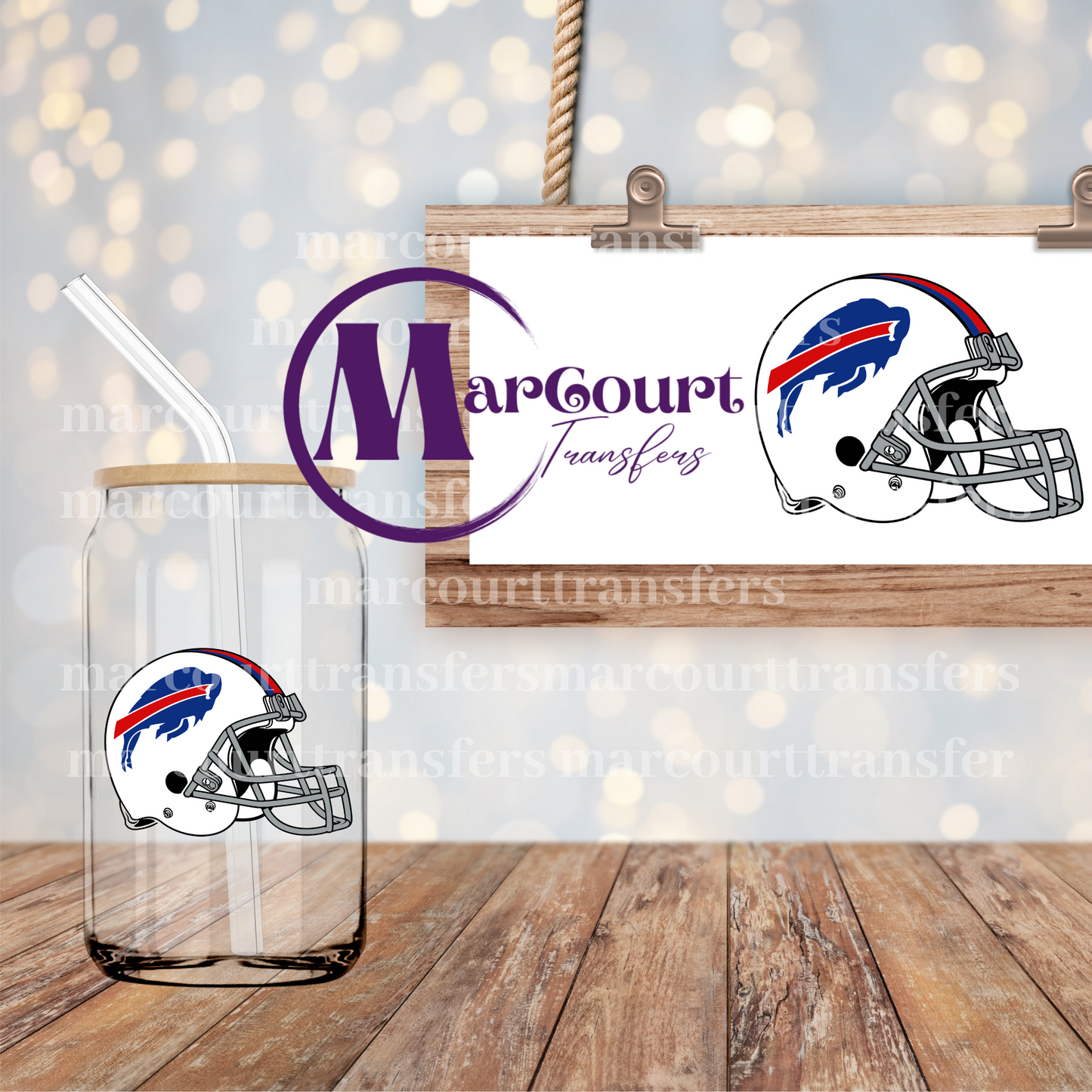 BUFFALO BILLS-DECAL-UV DTF CUP WRAP