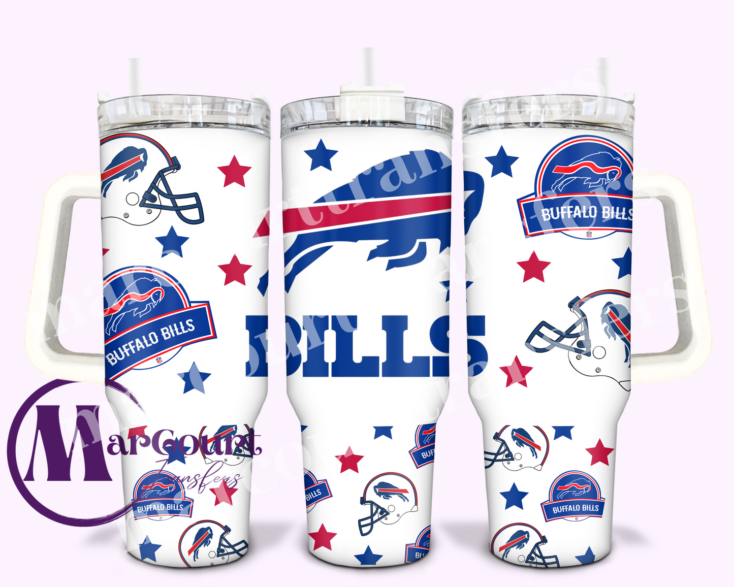 BUFFALO BILLS-40 0Z-UV DTF CUP WRAP